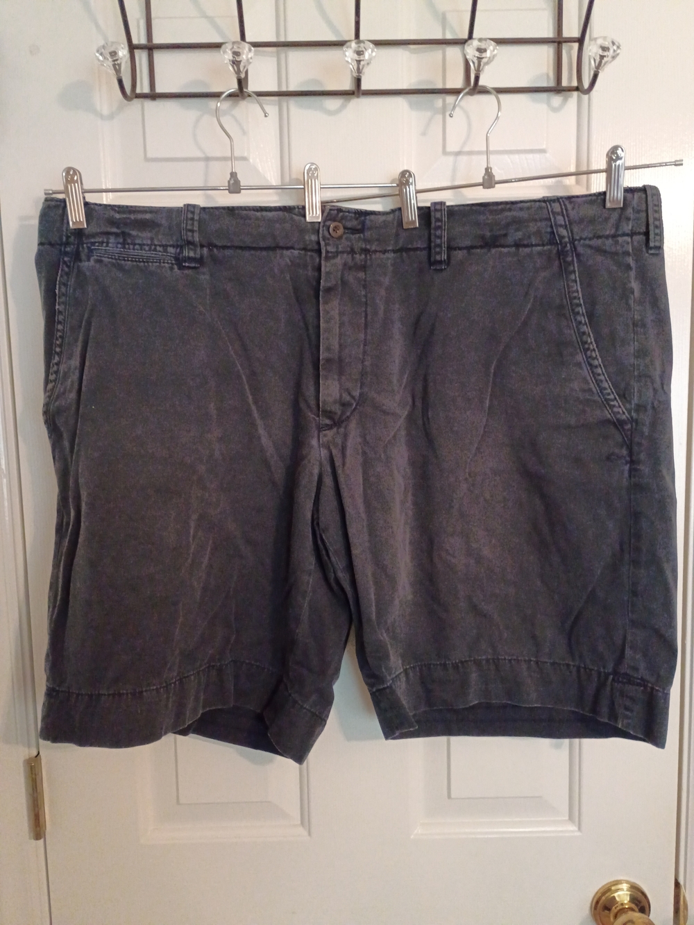 Big & Tall Polo by Ralph Lauren Washed Navy Cotton Shorts Size 44B  10" Inseam